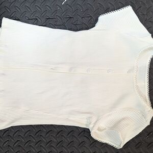 Fashion Nova White Short Sleeve Top